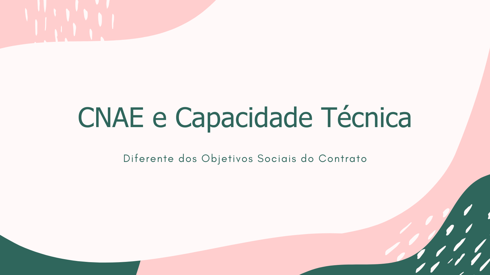 CNAE e capacidade técnica