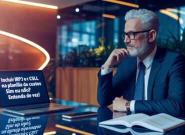 Incluir IRPJ e CSLL na Planilha