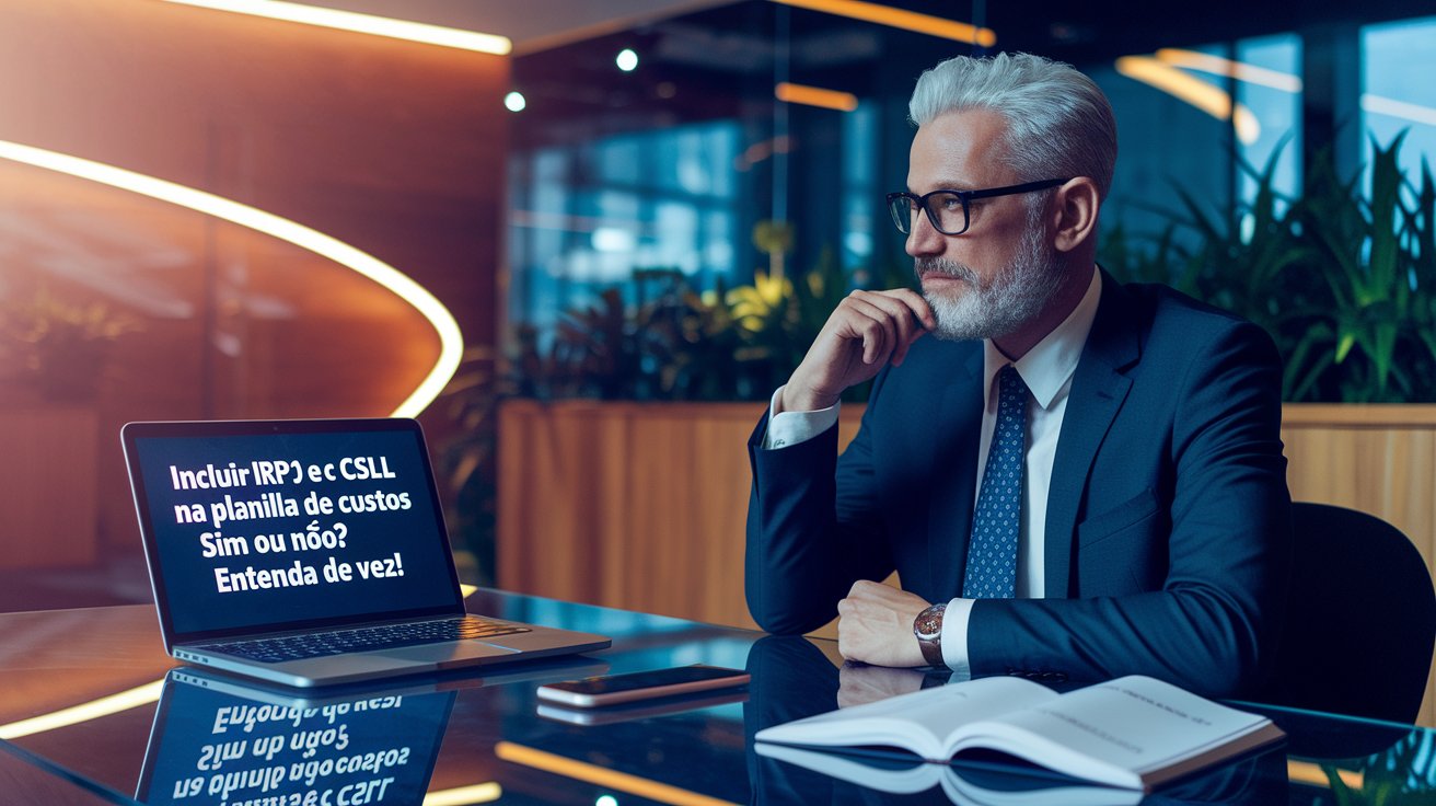 Incluir IRPJ e CSLL na Planilha