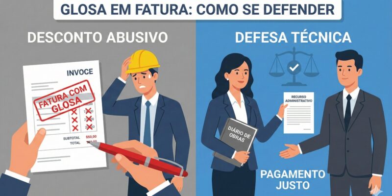 Glosa em Fatura de Licitação
