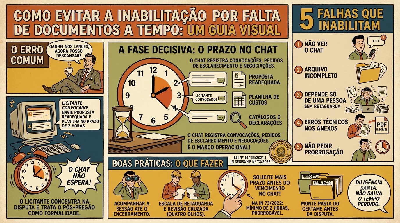 prazo no chat da licitação